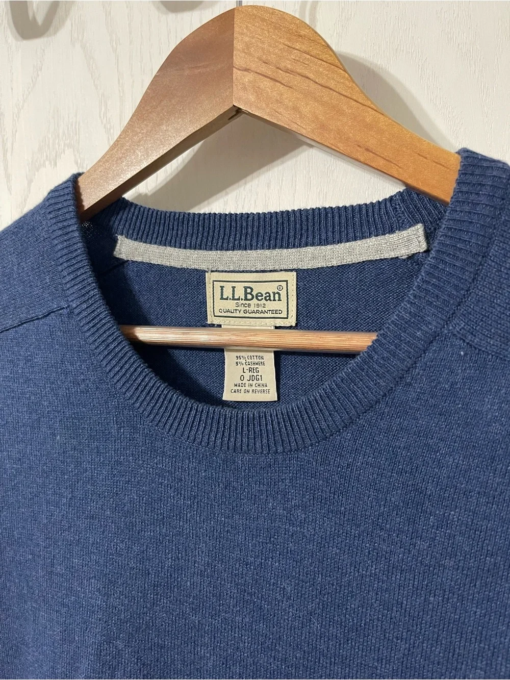 L.L. Bean Men’s Crewneck Sweater - Blue